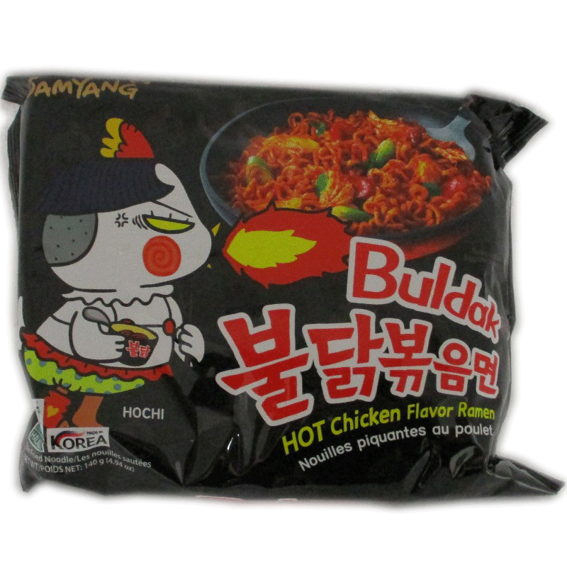 Nouilles piquantes SAMYANG noir 140g Vegasian.fr Oyonnax